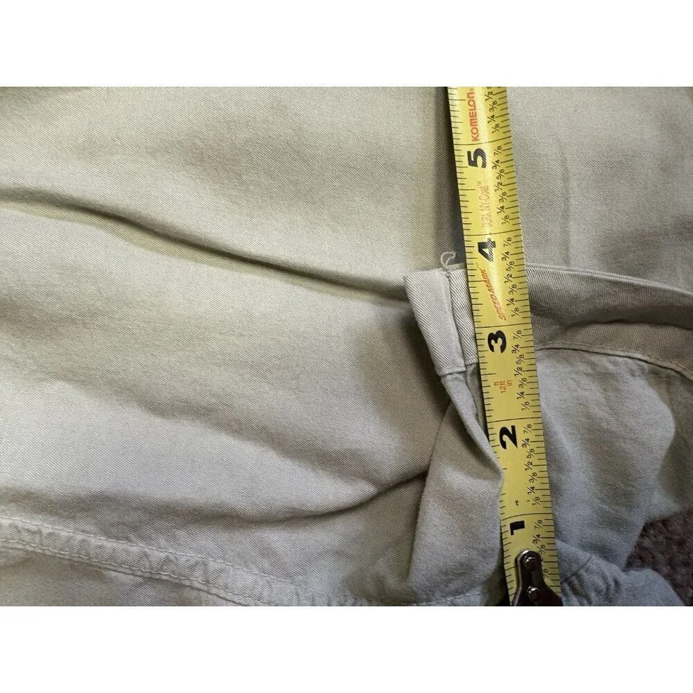 Altar’d State Light Green Linen Blend Paperbag Shorts Large 4” Inseam